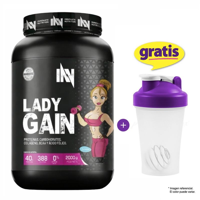 INN INNOVATE NUTRITION - Proteína Innovate Nutrition Lady Gain 2kg Vainilla