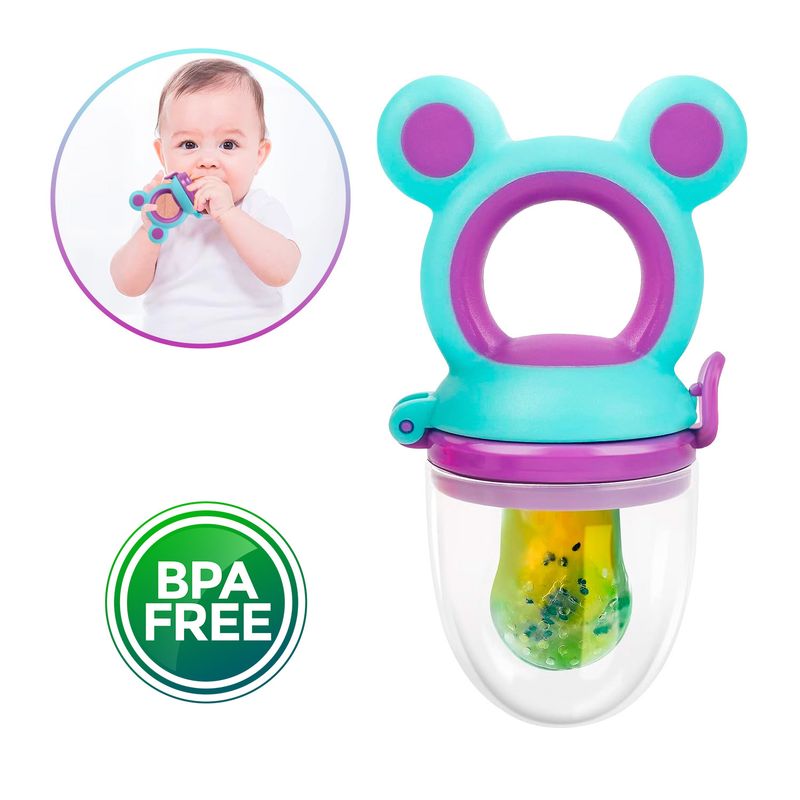 BABYPAL - Chupon Alimentador Seguro Práctico y Ergonómico Morado