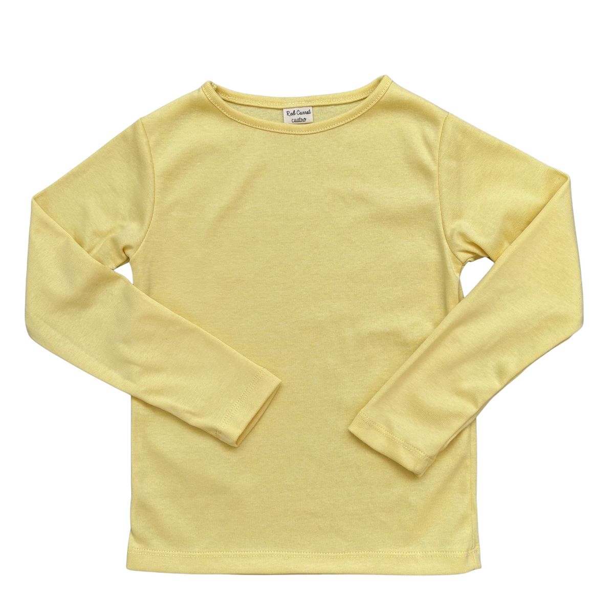 RED CARROT - Polo unisex niño manga larga algodon amarillo