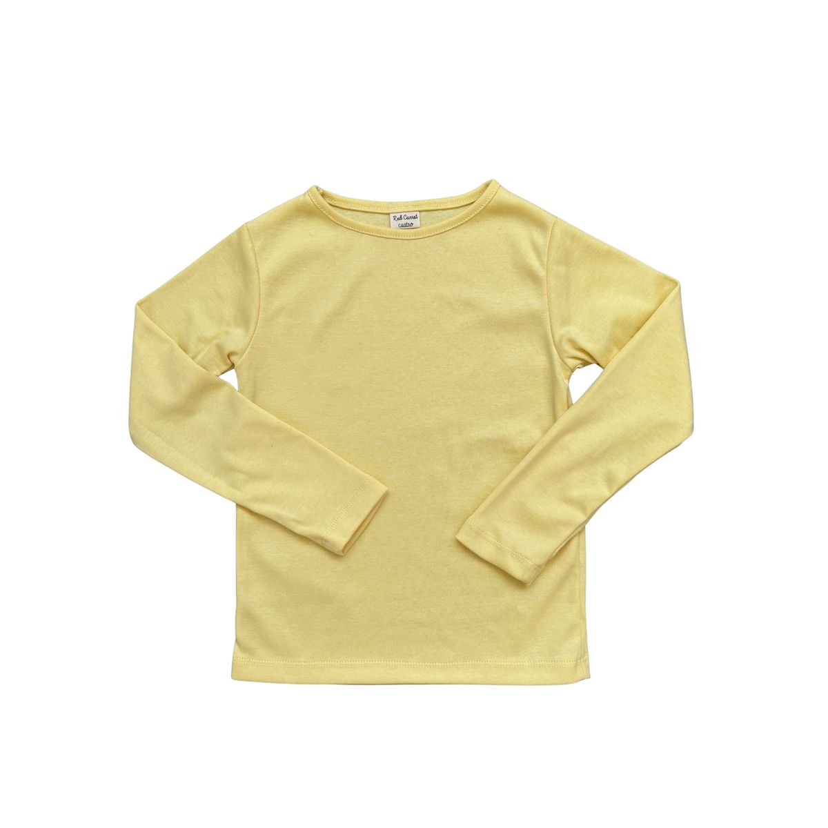 RED CARROT - Polo unisex niño manga larga algodon amarillo
