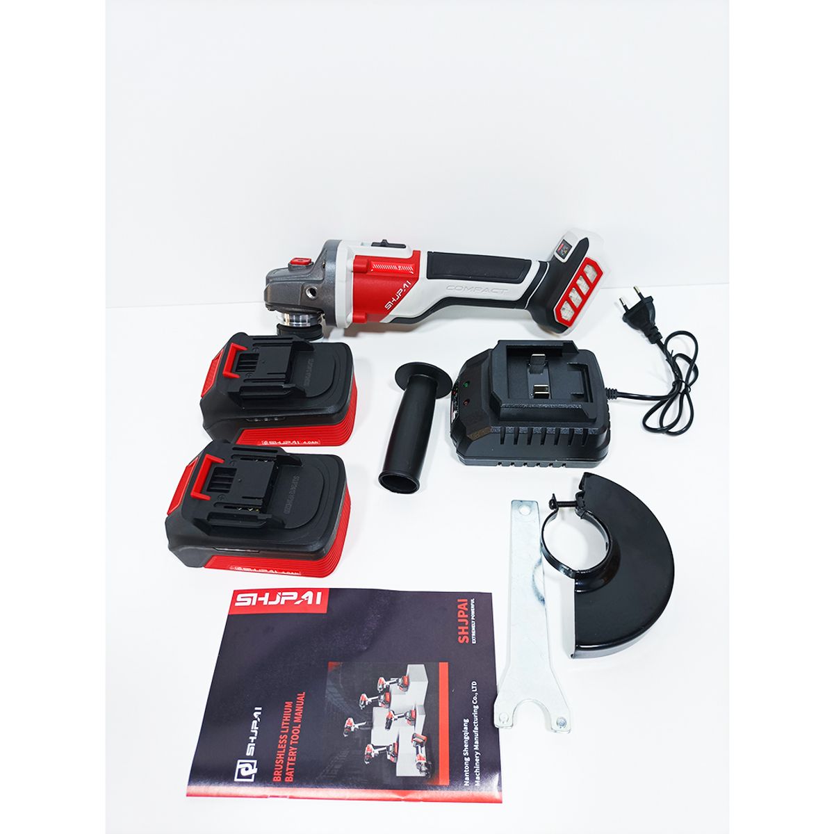 JUSTO - AMOLADORA / ESMERIL INALÁMBRICA 20V ANGULAR - 2 BATERIAS