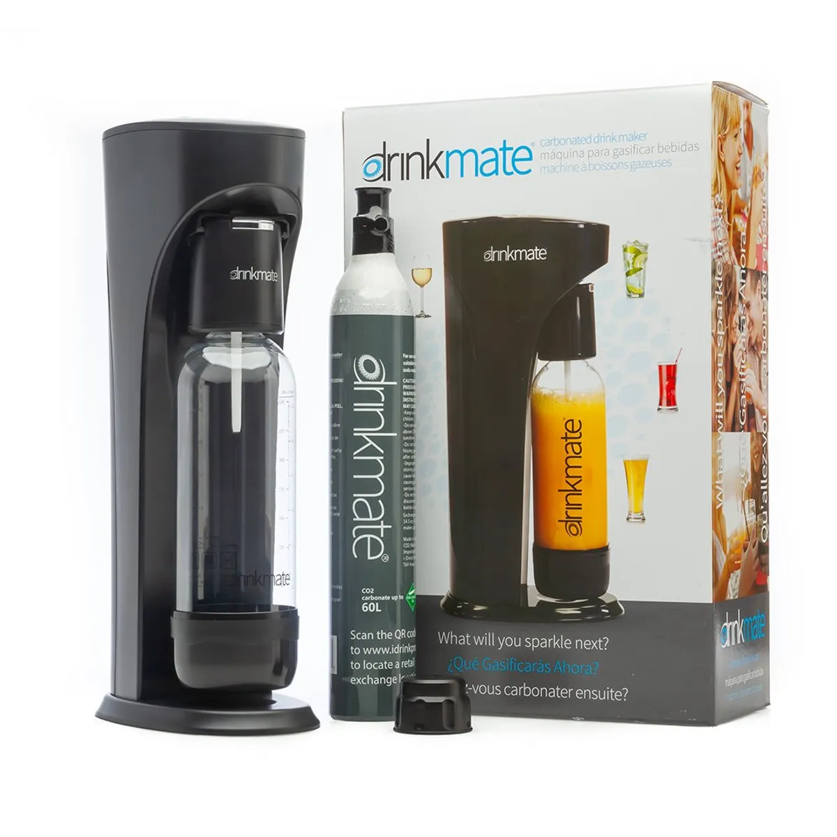 DRINKMATE - Sistema de Gasificación de Bebidas Drinkmate Negro