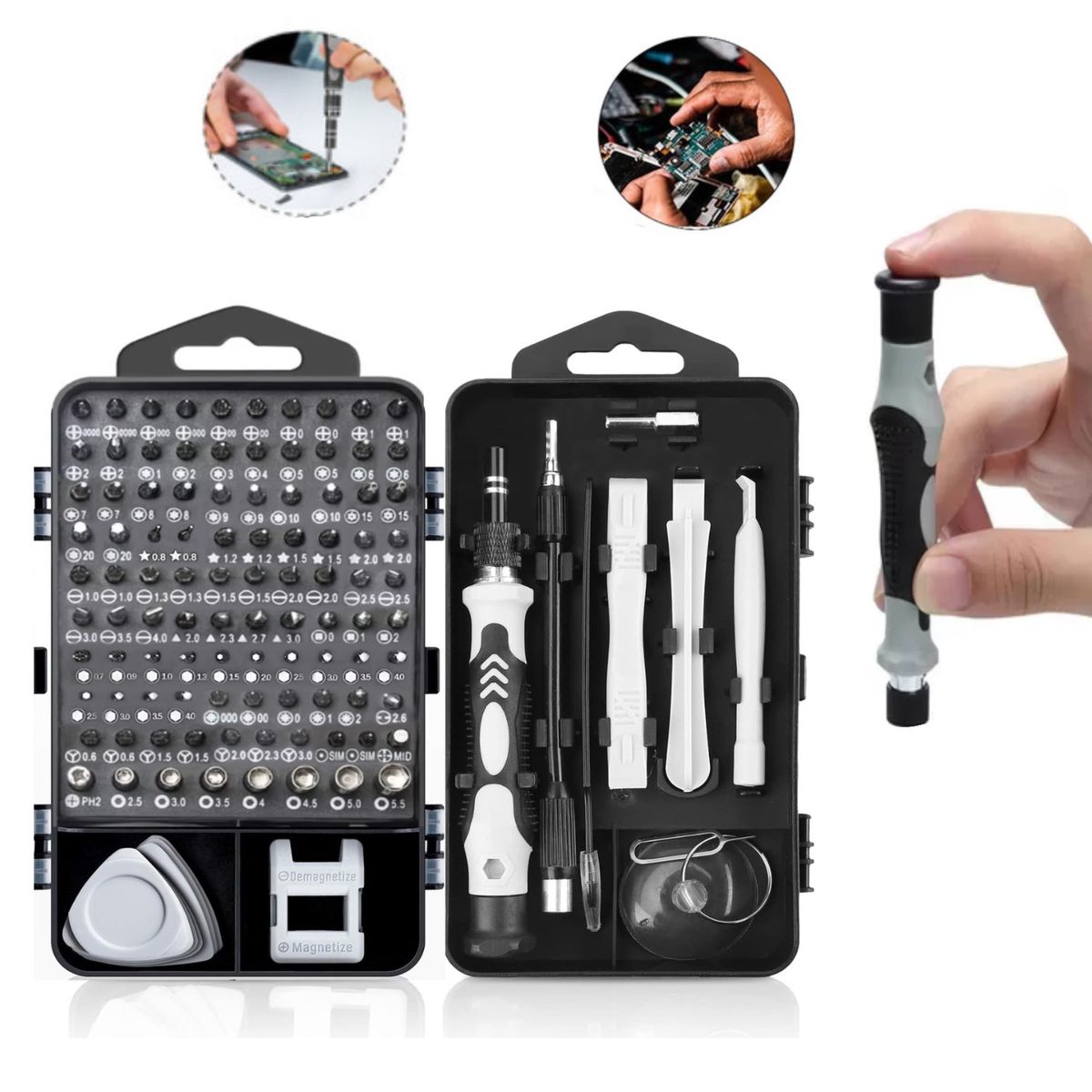 GENERICO - Kit destornilladores para Reparacion Profesional Herramientas