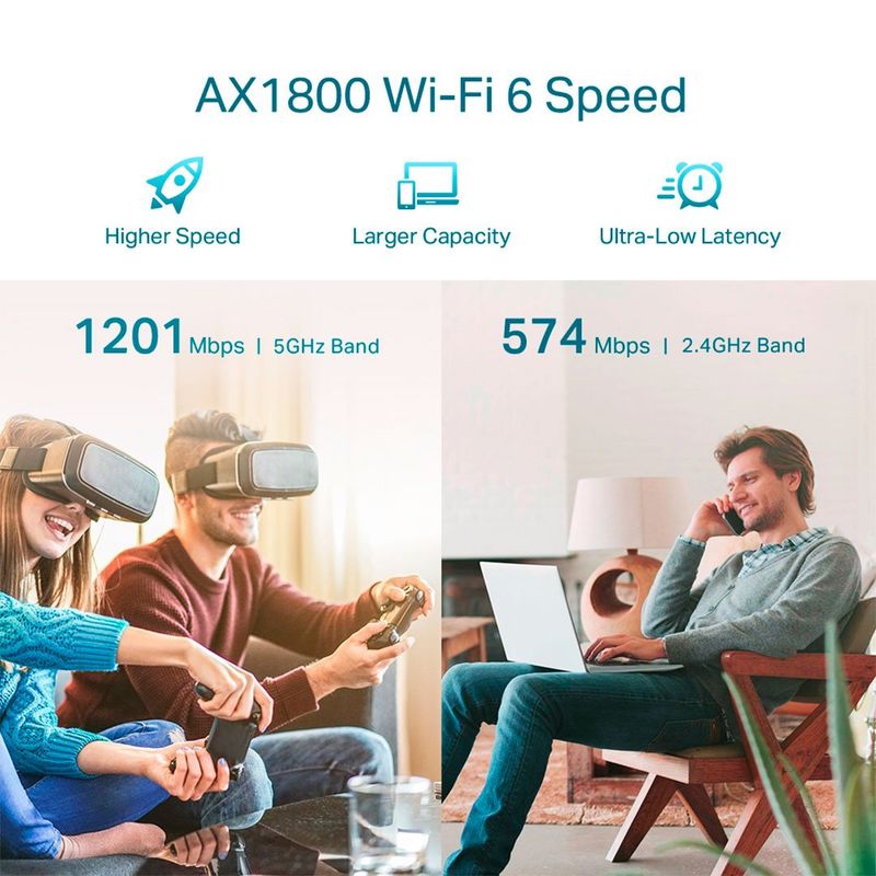TP LINK - TP-LINK RE605X Repetidor de señal WiFi 6 AX1800  Dual Band