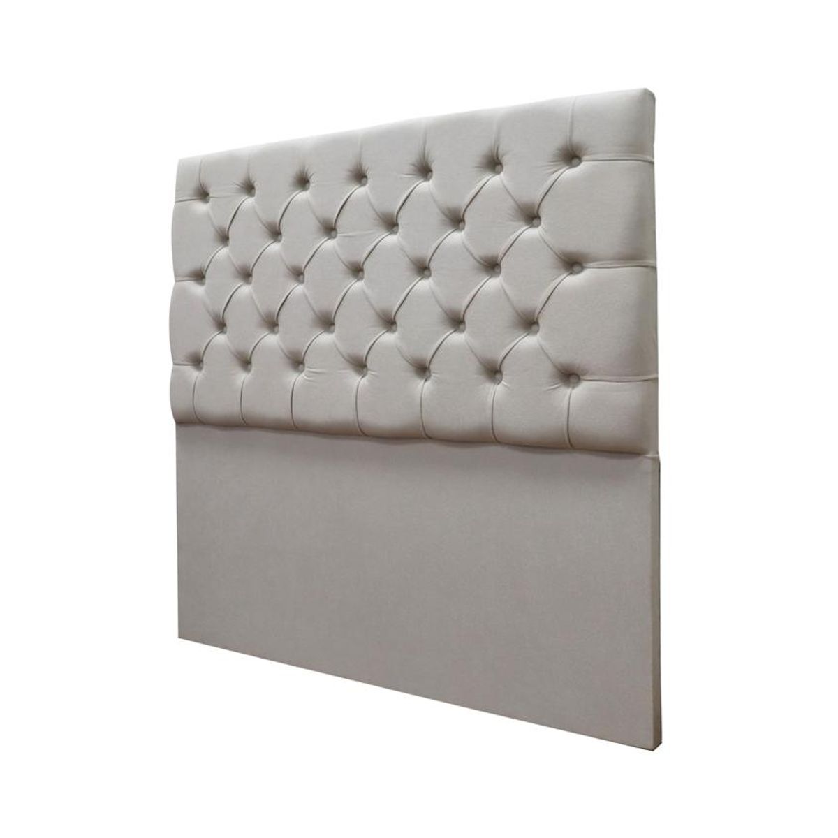 MUEBLES MACRUMO - Cabecera Alta Louvre de 1.5 Plz - Color Beige claro antifluido