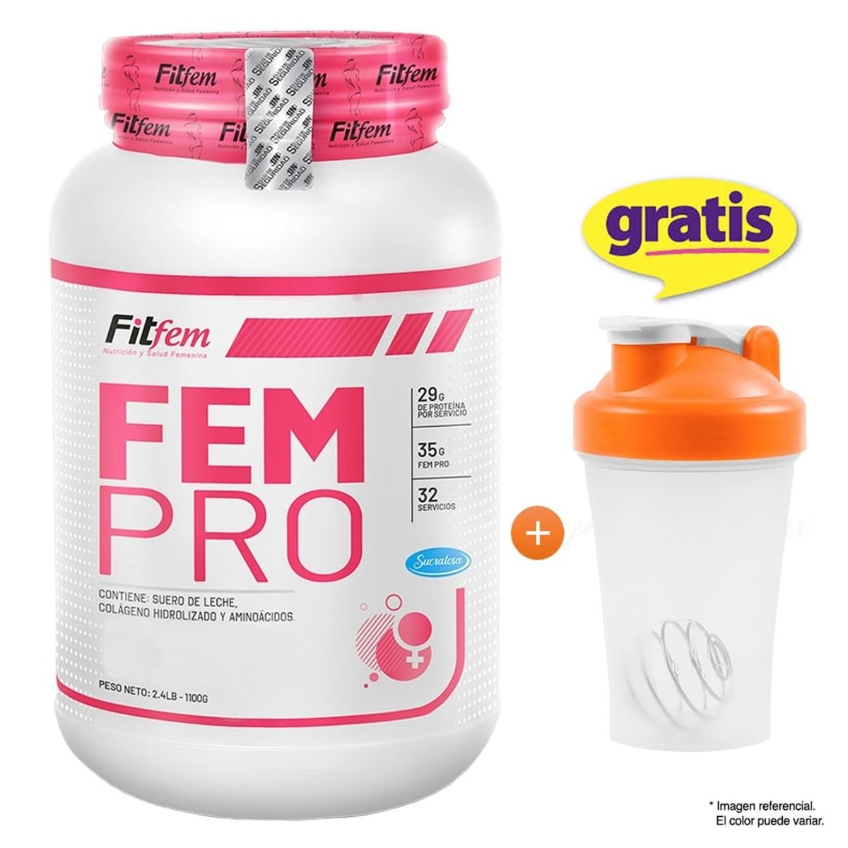 FITFEM - Proteína FEMPRO 1100GR FITFEM VAINILLA