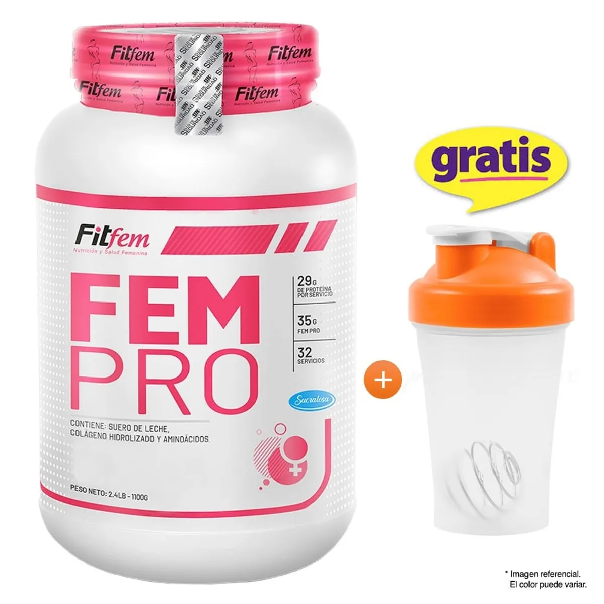 FITFEM - Proteína FEMPRO 1100GR FITFEM VAINILLA