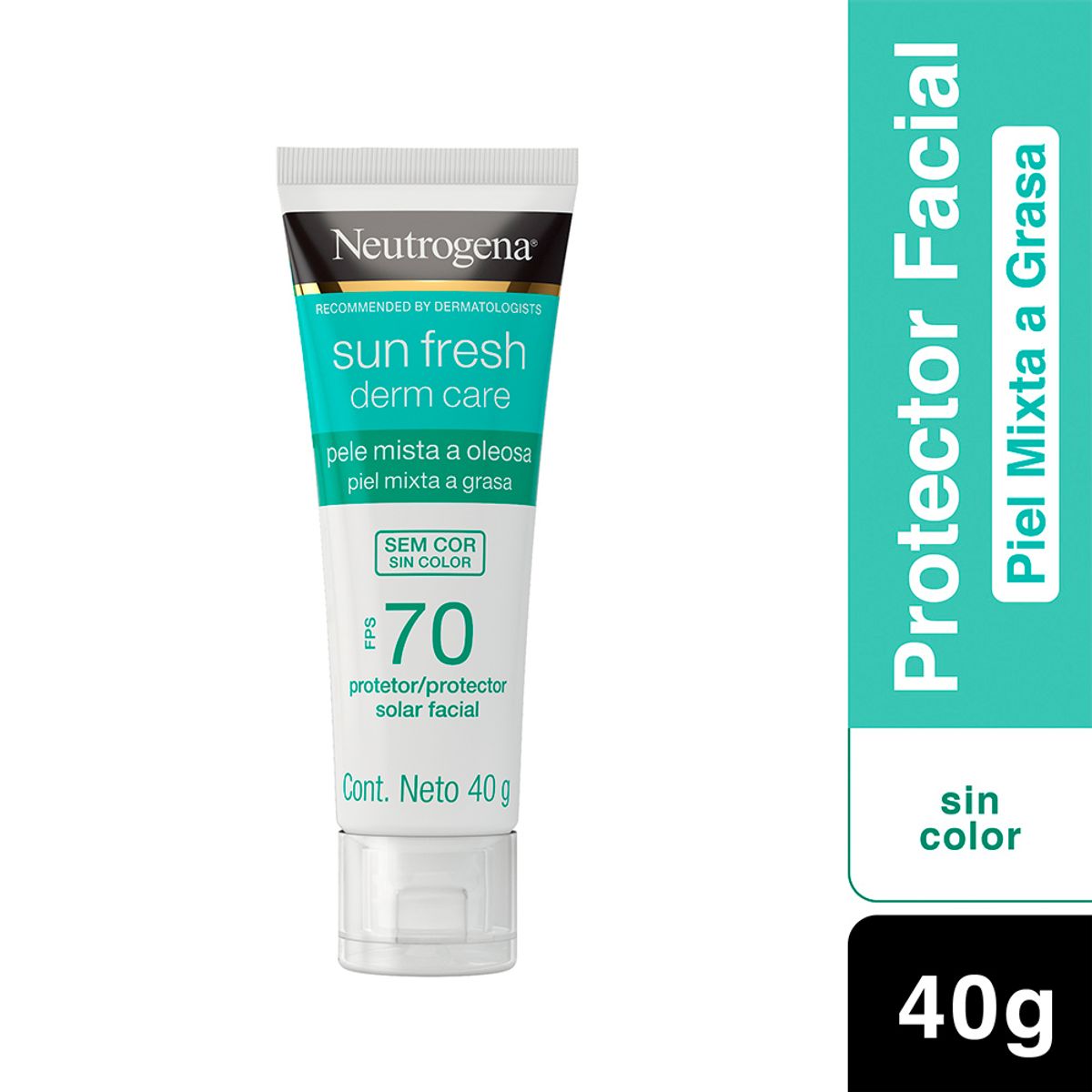 NEUTROGENA - Combo Neutrogena Limpiador + Hidratante + Spf 70 Piel Oleosa
