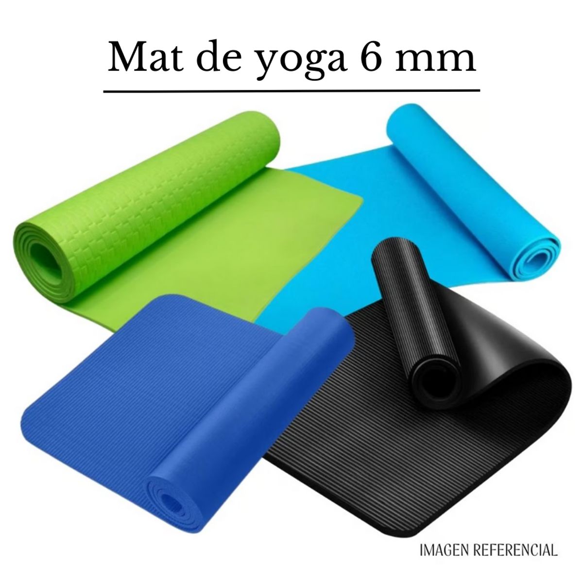 GENERICO - Mat de Yoga 6mm para hacer Ejercicios