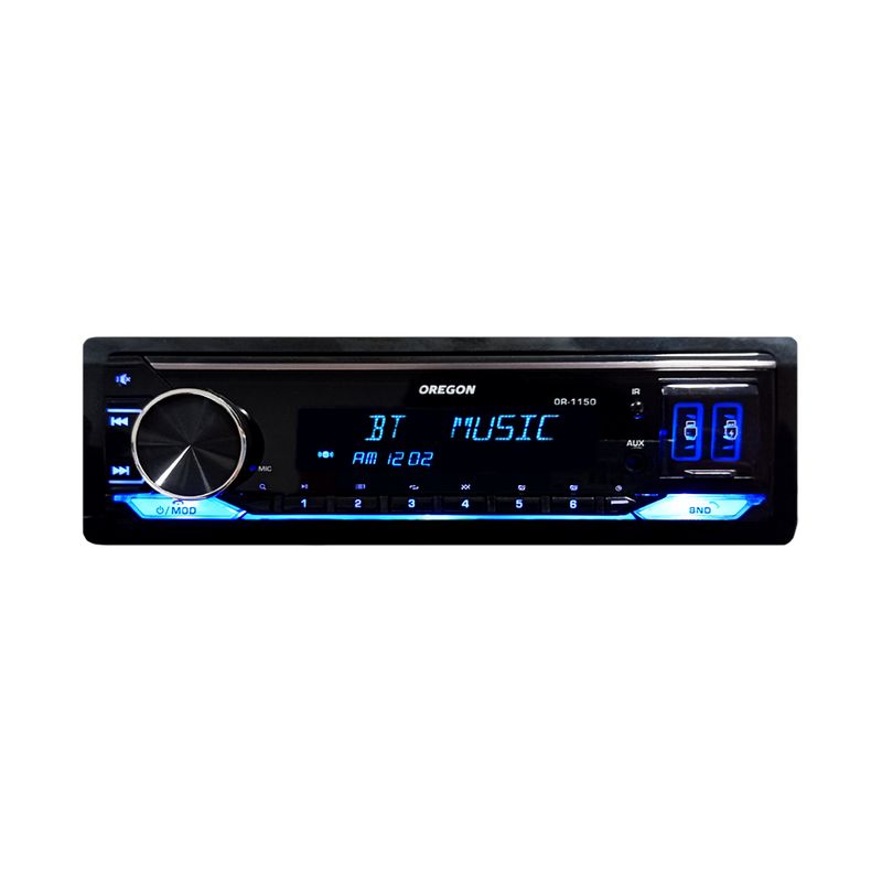 OREGON - Autoradio Con Bluetooth Usb Mp3 Aux Fm Para Auto Lcd Rgb