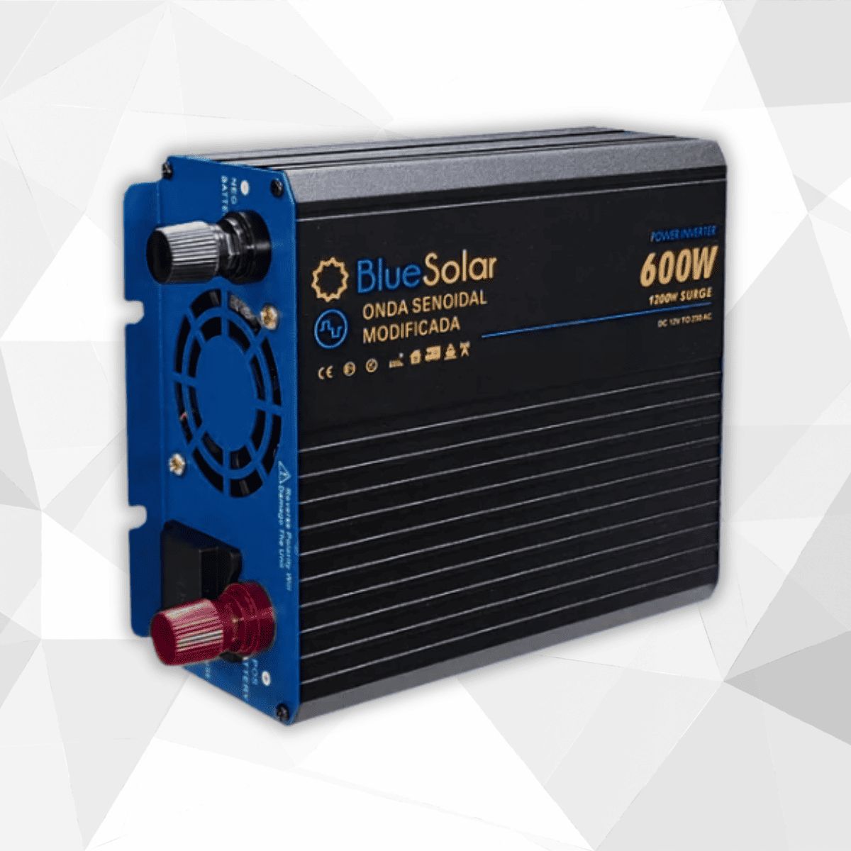 GENERICO - INVERSOR DE VOLTAJE 600W 12V ONDA MODIFICADA