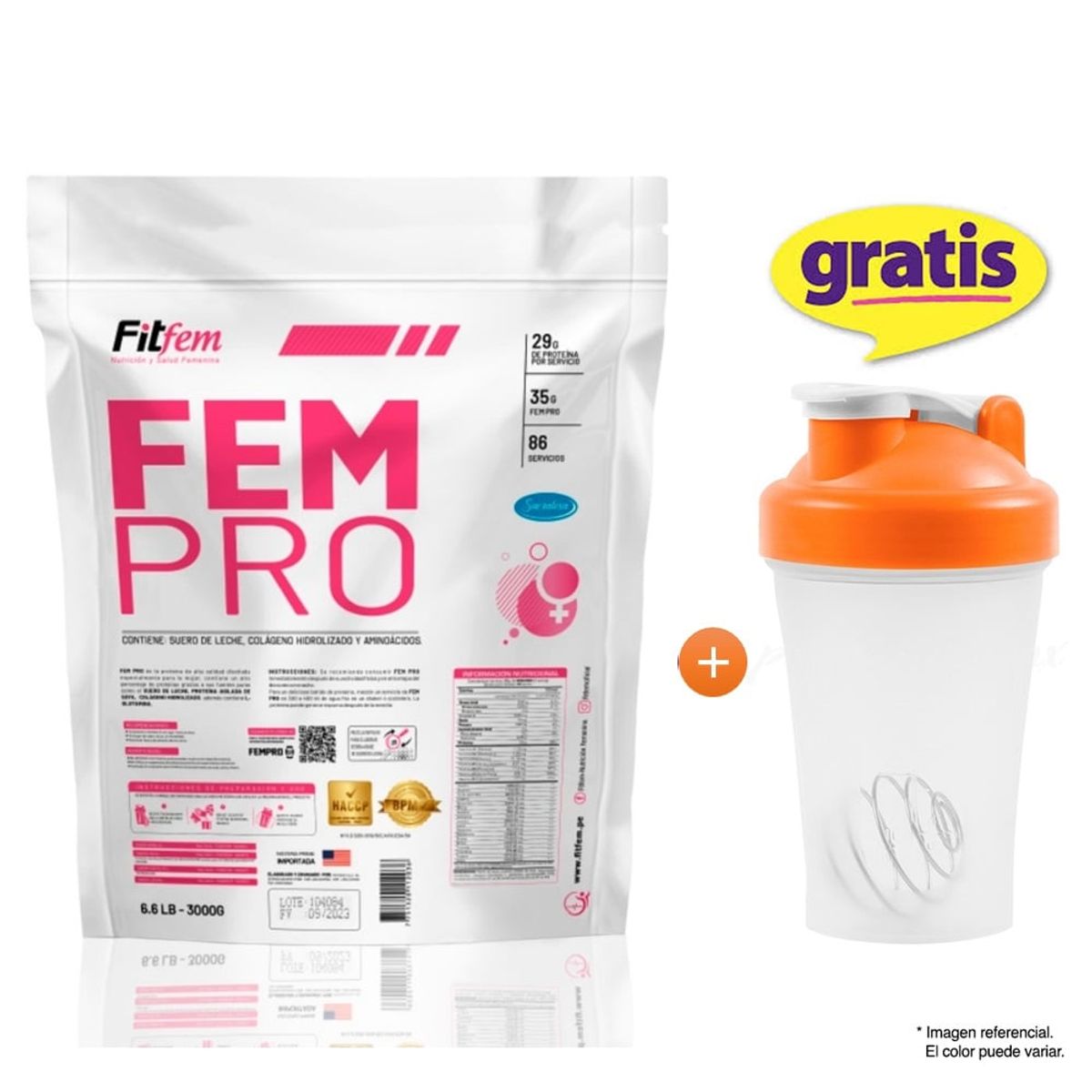 FITFEM - Proteína FEMPRO 3KG FITFEM VAINILLA