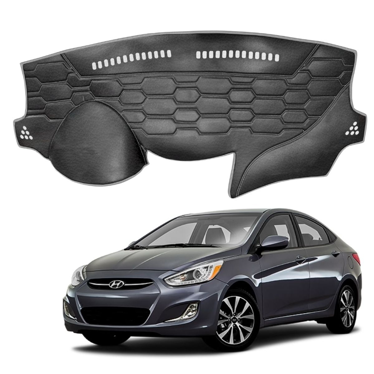 TECGO - PROTECTOR DE TABLERO  HYUNDAI ACCENT 2016-2017 COCOS