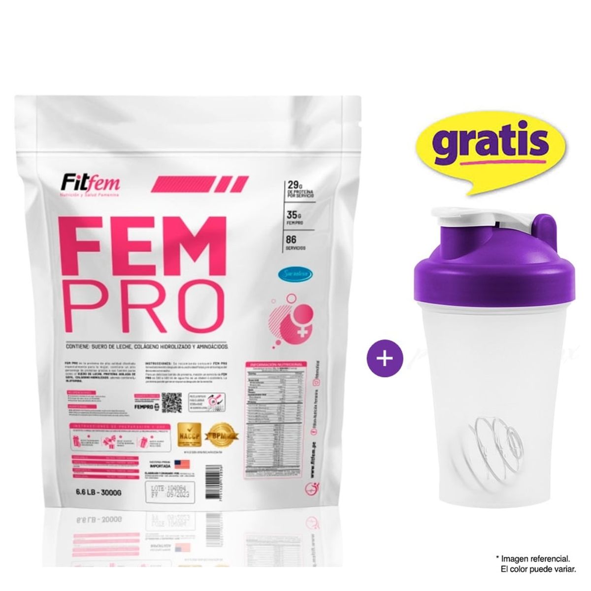 FITFEM - Fem Pro 3000Gr - 3KG Protein Fitfem Chocolate