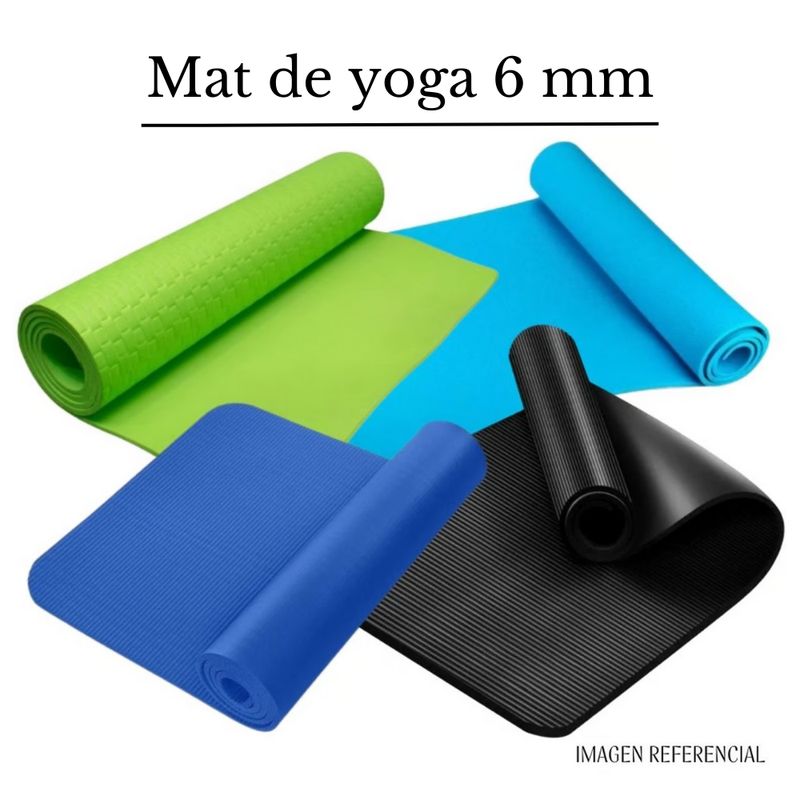 GENERICO - Mat de Yoga 6 mm para hacer Ejercicios