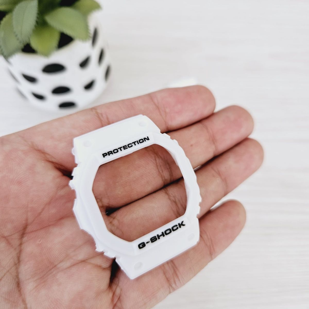 GENERICO - Correa Repuesto con Bisel para CASIO G-SHOCK DW-5600 - Blanco