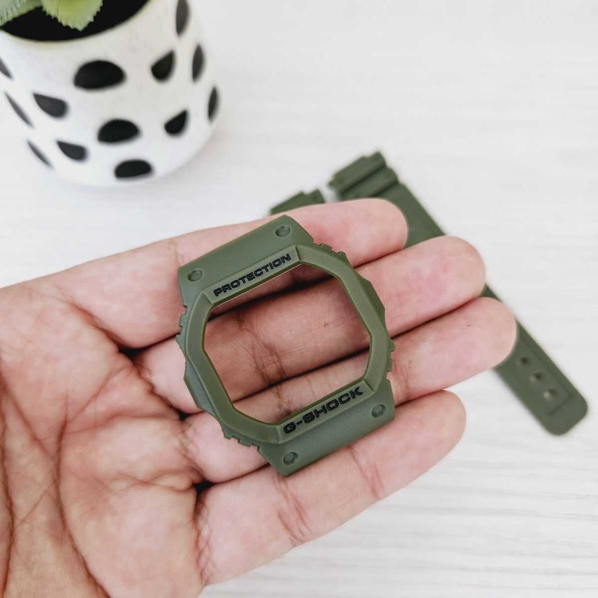 GENERICO - Correa Repuesto con Bisel para CASIO G-SHOCK DW-5600 - Verde