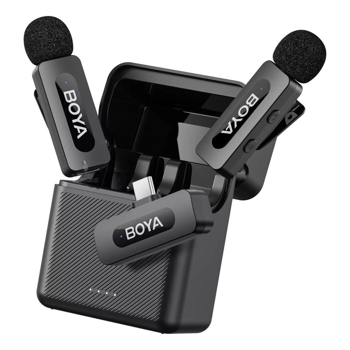 BOYA - 2 Micrófonos BOYA BY-V30 Inalámbrico Solapa Lavalier Usb-c Pro iPhone