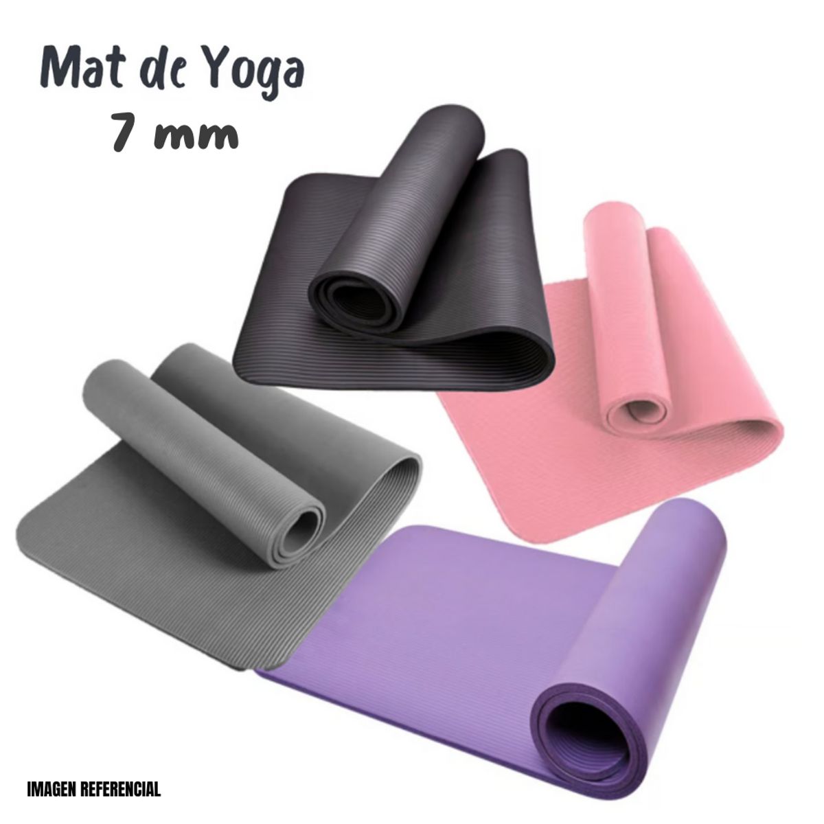 GENERICO - Mat de Yoga 7 mm para hacer Ejercicios