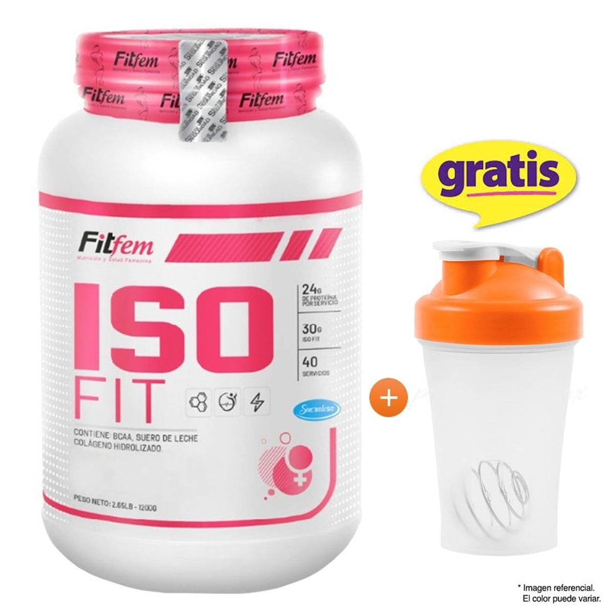 FITFEM - Proteína Fitfem IsoFit 1.1 Kg Vainilla + Shaker