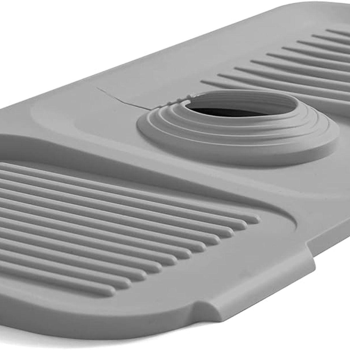 GENERICO - PROTECTOR DE SILICONA GRUESO PARA LAVADERO 45 CM - GRIS