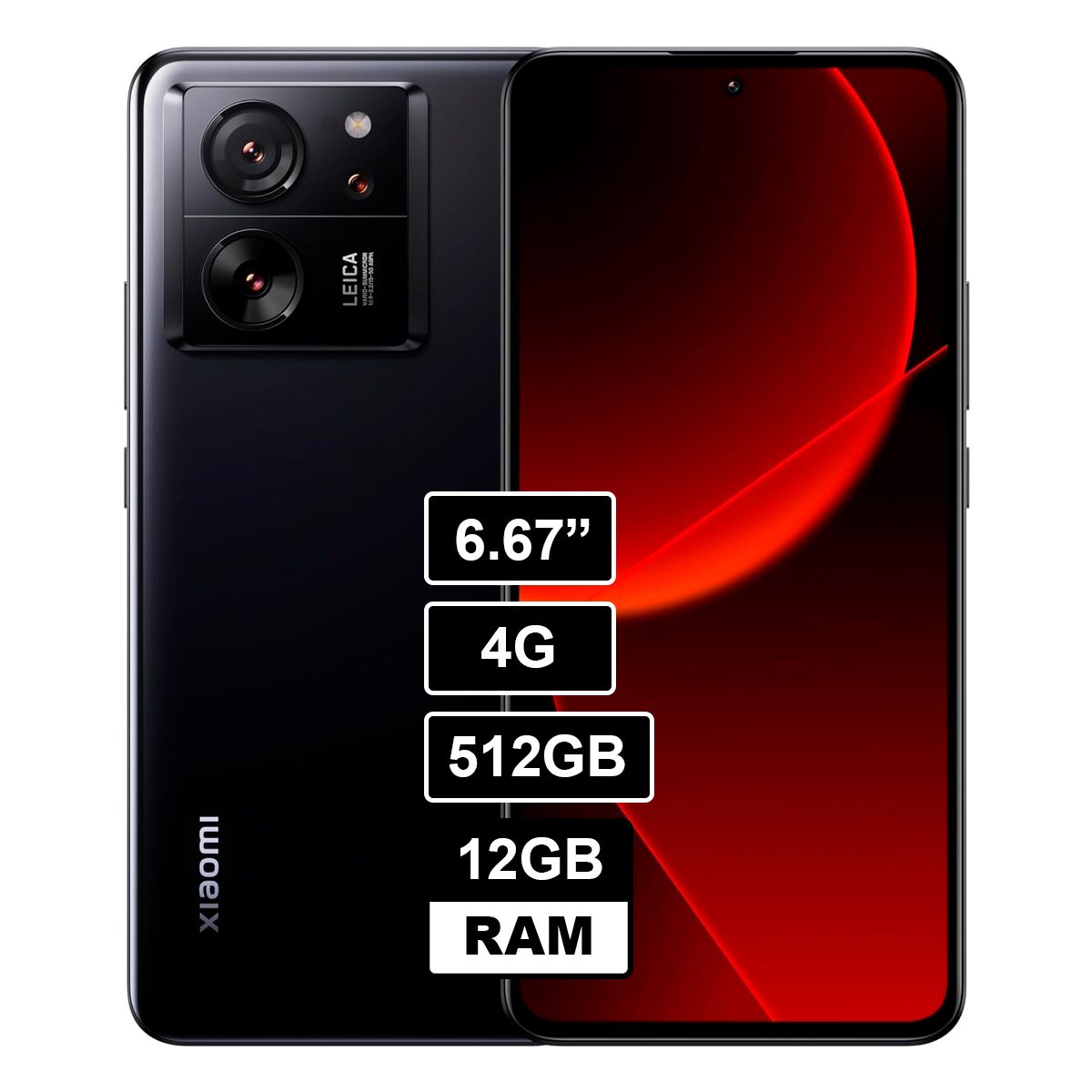 XIAOMI - CELULAR XIAOMI 13T PRO 512GB 12GB RAM NEGRO