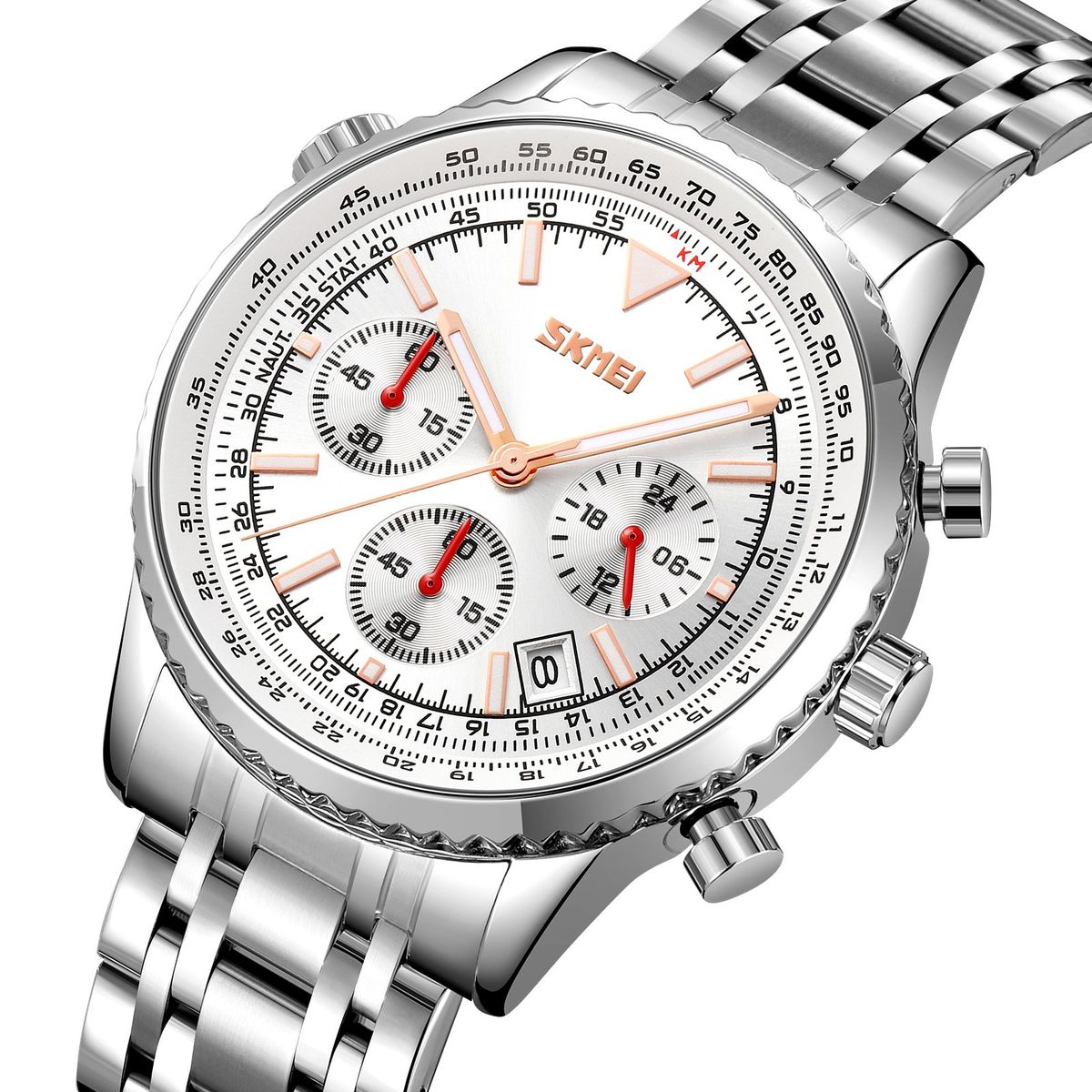 SKMEI - Reloj Skmei 9333 PLATEADO CORREA ACERO