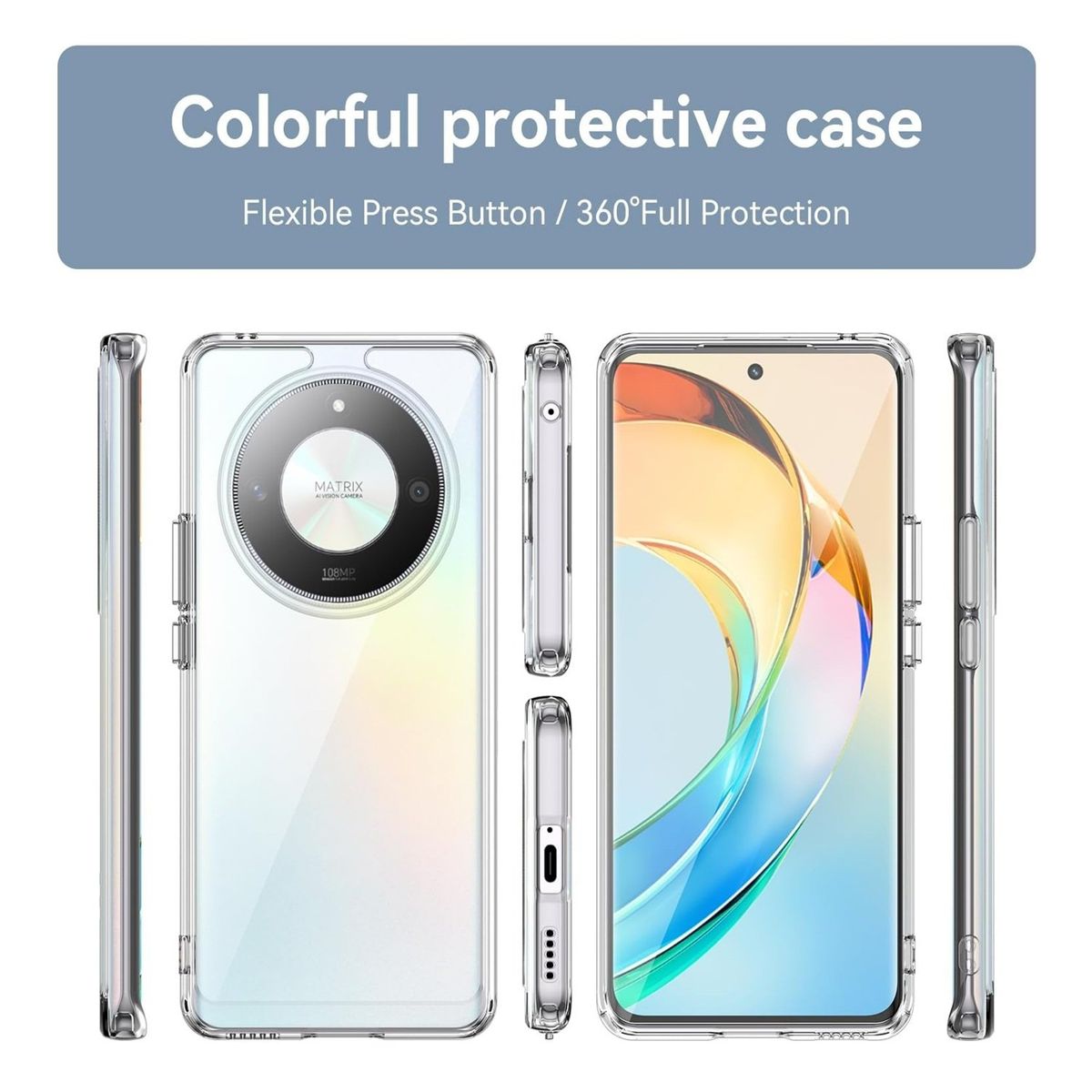 SPACE - Case Space para Honor Magic 7 Lite - Transparente