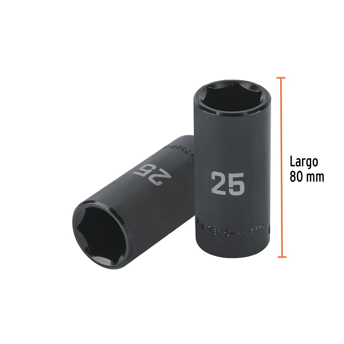 TRUPER - Dado Tubular Hexagonal Encastre 1/2" de Impacto de 25 mm