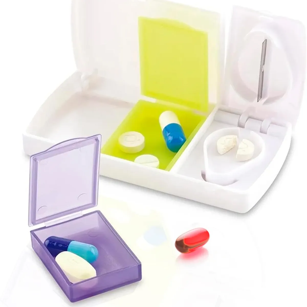 GENERICO - Cortador De Pastillas con Pastillero Portátil