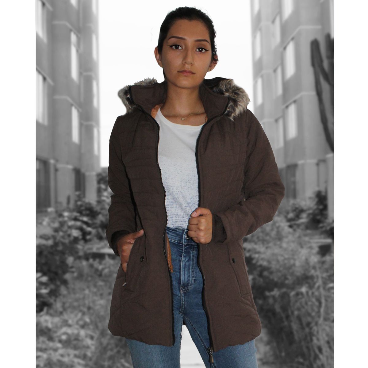 GENERICO - Casaca Parka Abrigo de Invierno para Mujer