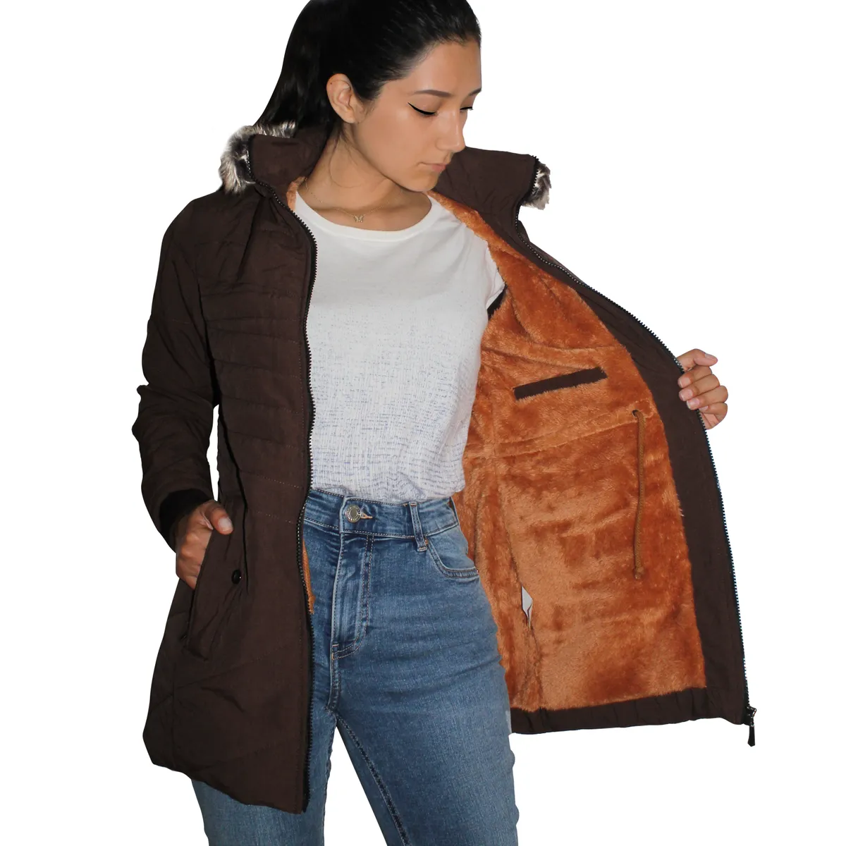 GENERICO - Casaca Parka Abrigo de Invierno para Mujer