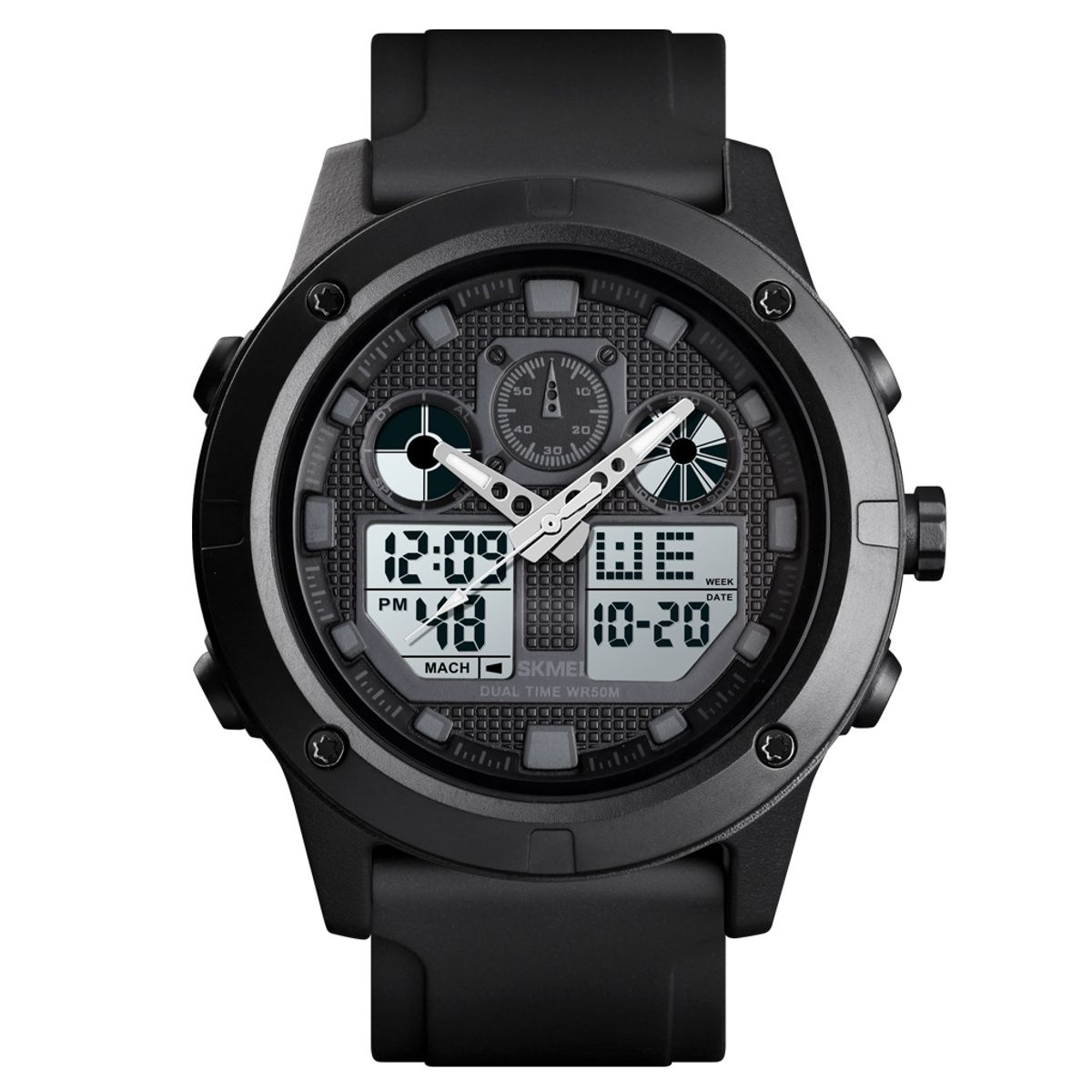 SKMEI - Reloj Skmei 1514 Negro Correa Silicona