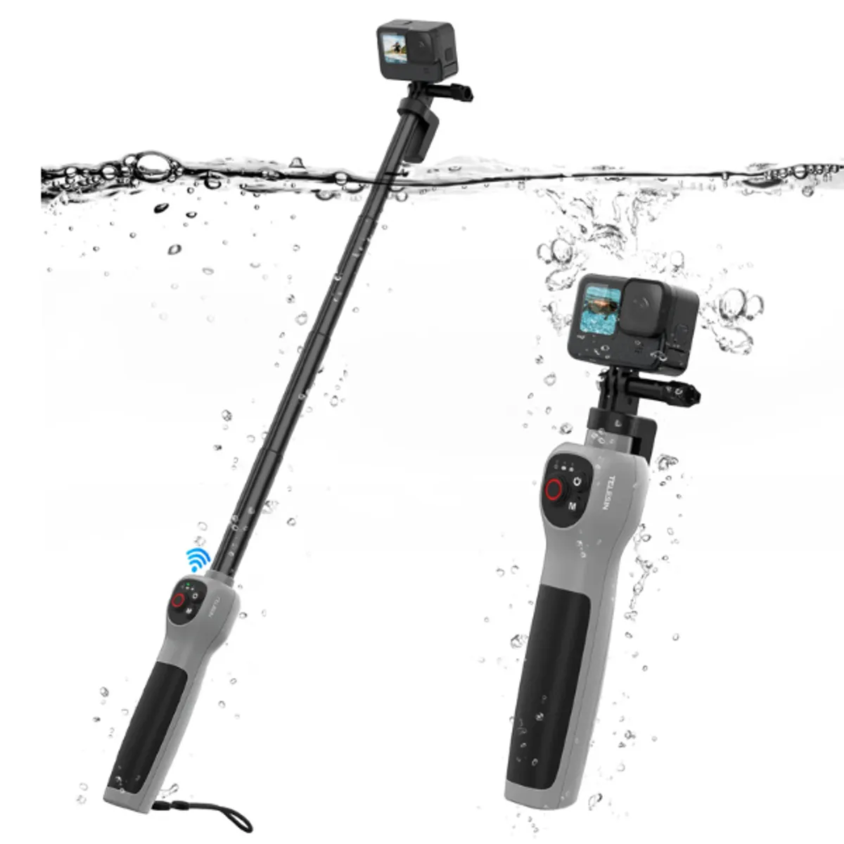 TELESIN - Selfie acuático Para Gopro hero 13 12 11 10