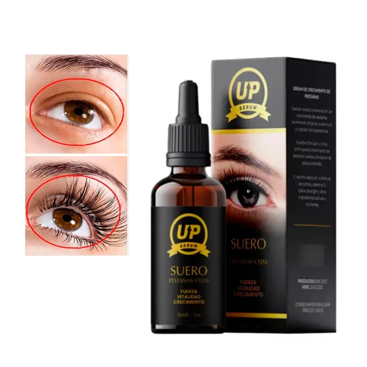 GENERICO - Serum para Crecimiento de Pestañas y Cejas - Orgánico