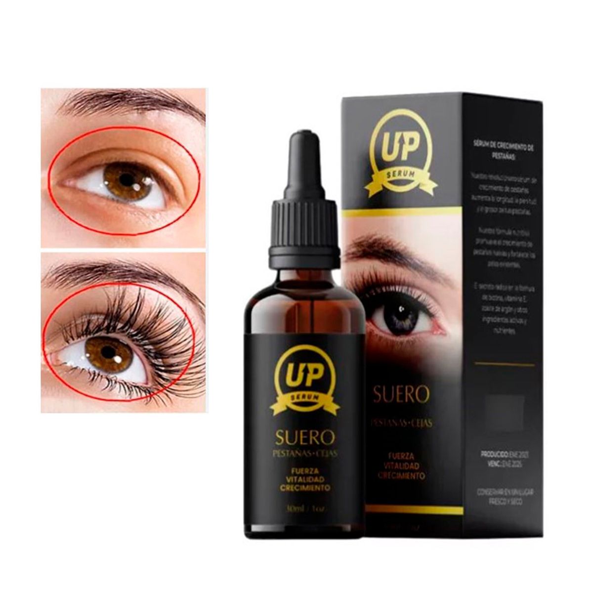 GENERICO - Serum para Crecimiento de Pestañas y Cejas - Orgánico