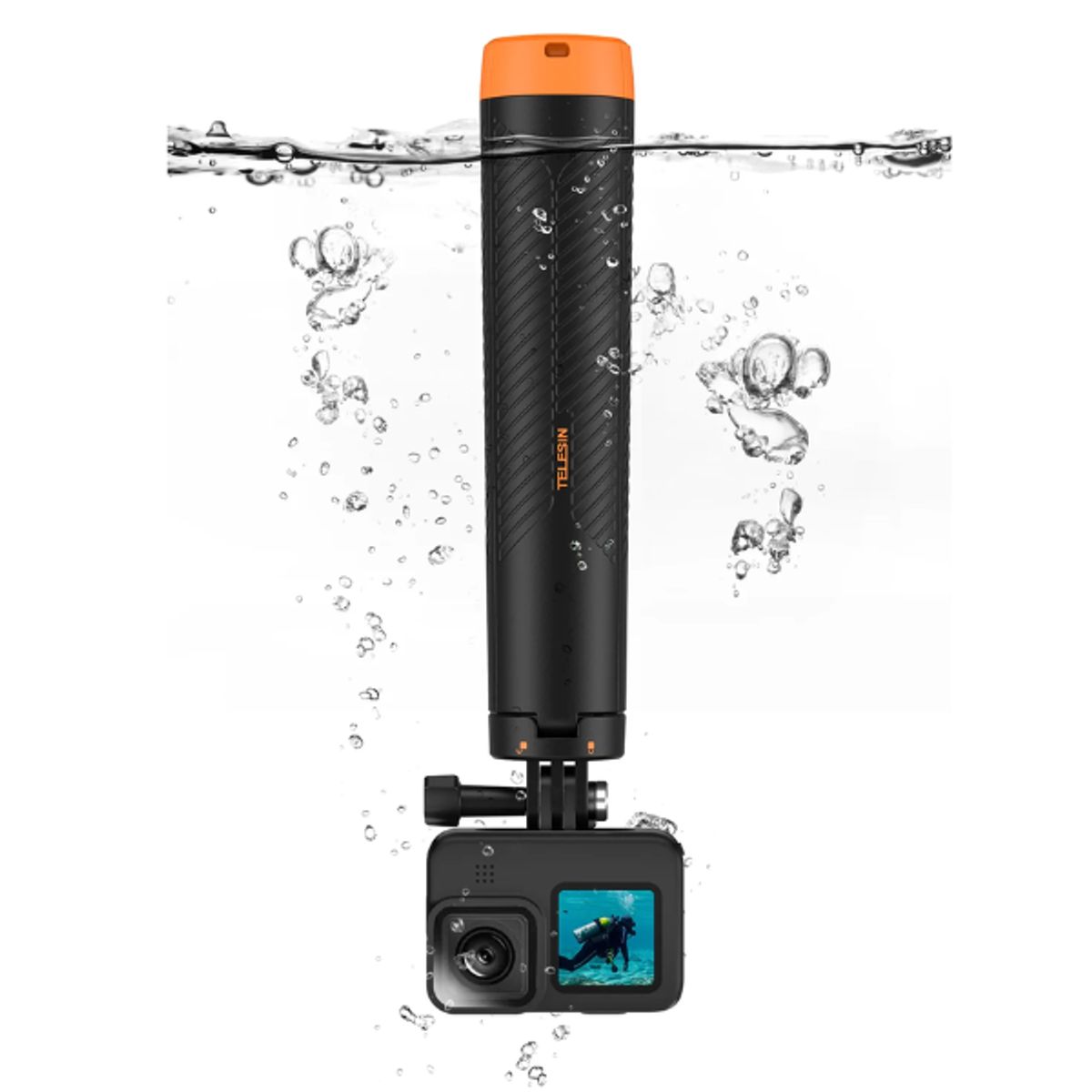 TELESIN - Trípode ACUATICO  Flotante Para GOPRO Selfie Telesin