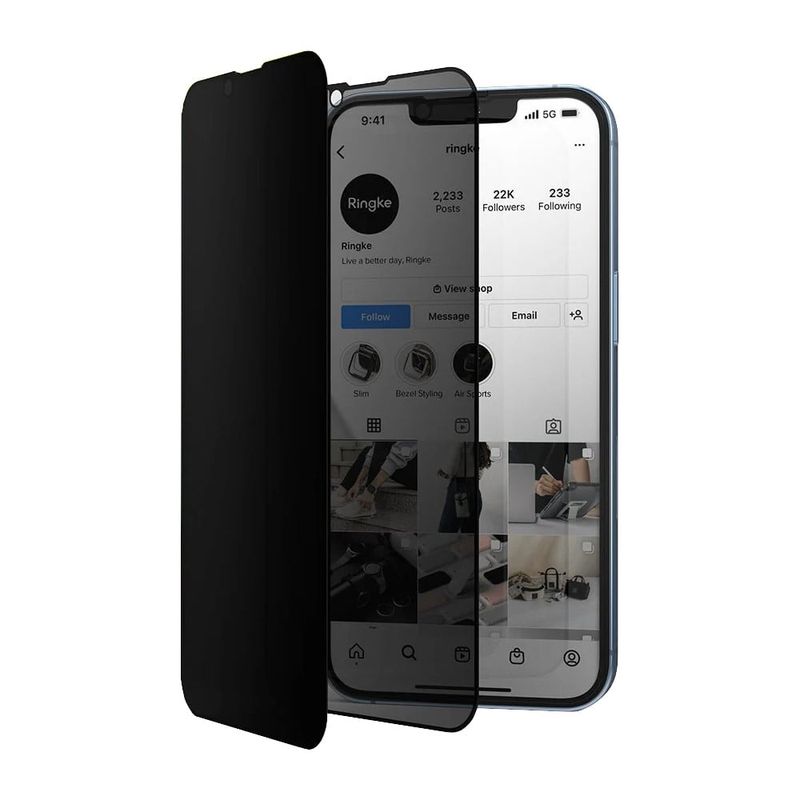 GENERICO - Protector de Pantalla Compatible con iPhone 13 Pro Anti Espía Mate