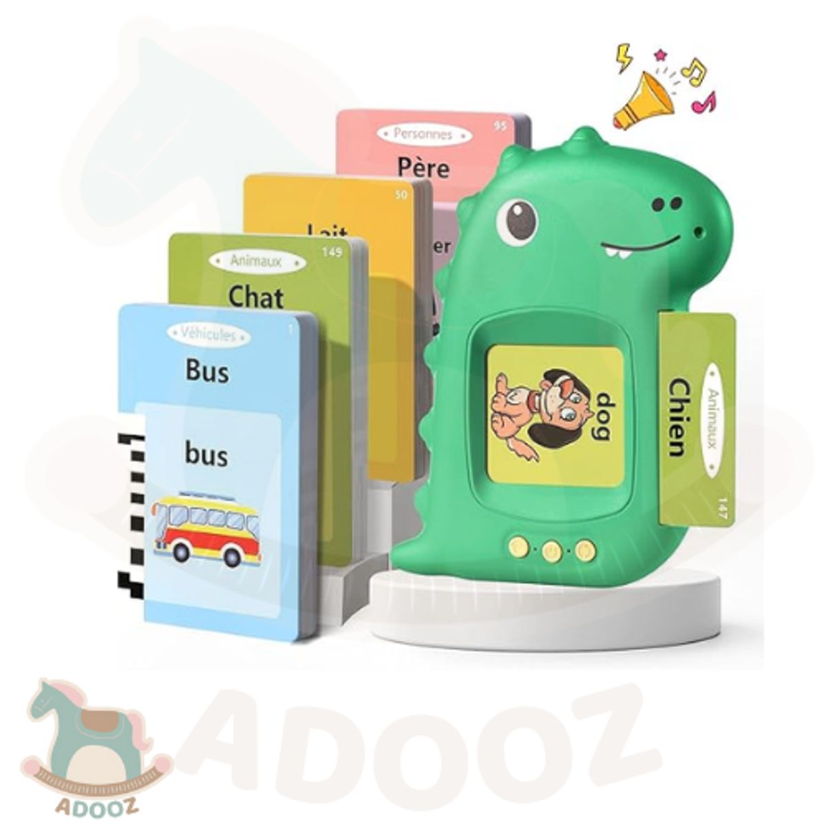 GENERICO - Lector Bilingüe de Tarjetas para Aprender Inglés y Español