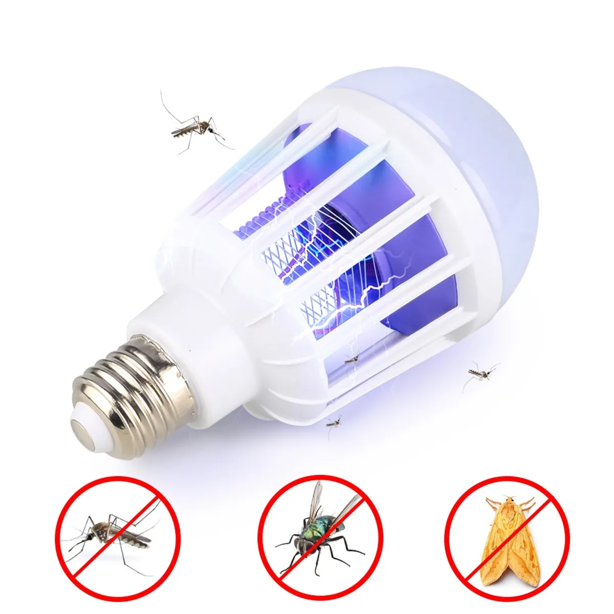 GENERICO - Foco LED anti mosquito insectocutor