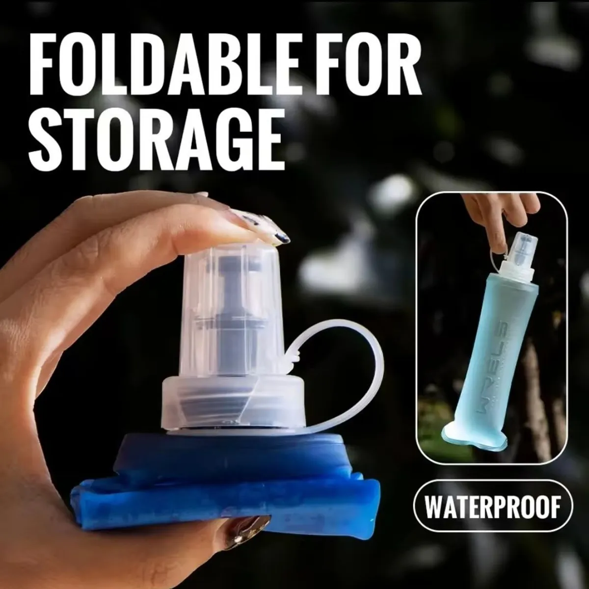 GENERICO - Bolsa de Agua para Correr Caminar 500ml Plegable SOFT FLASK