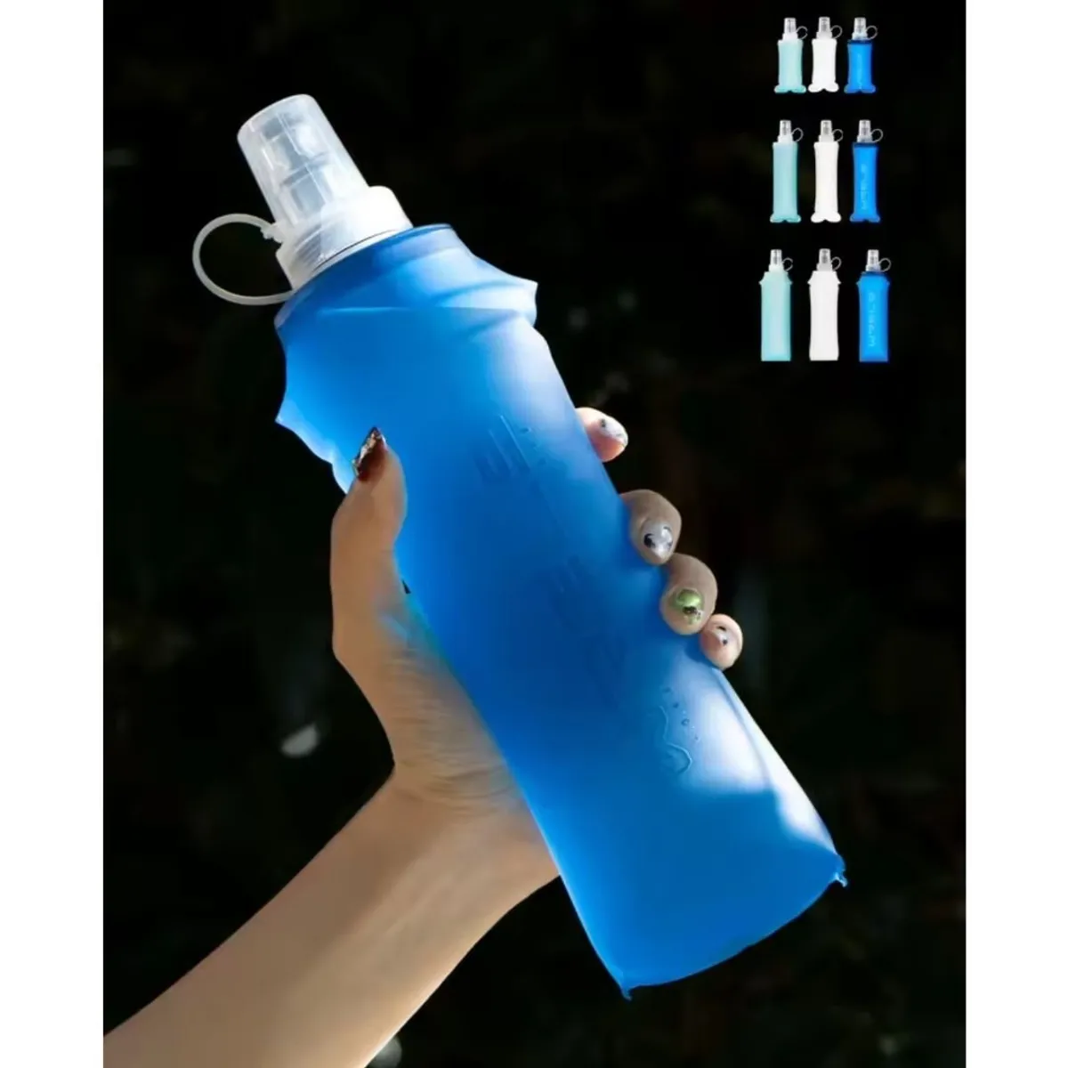 GENERICO - Bolsa de Agua para Correr Caminar 500ml Plegable SOFT FLASK