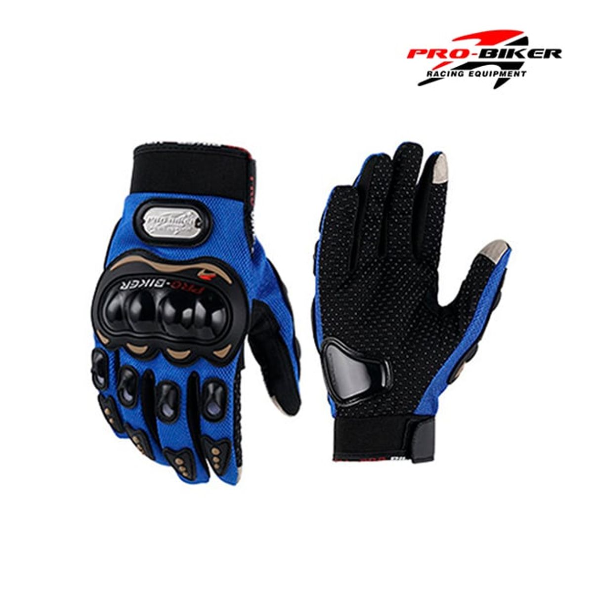 GENERICO - GUANTE PARA MOTO PROBIKER AZUL TALLA M