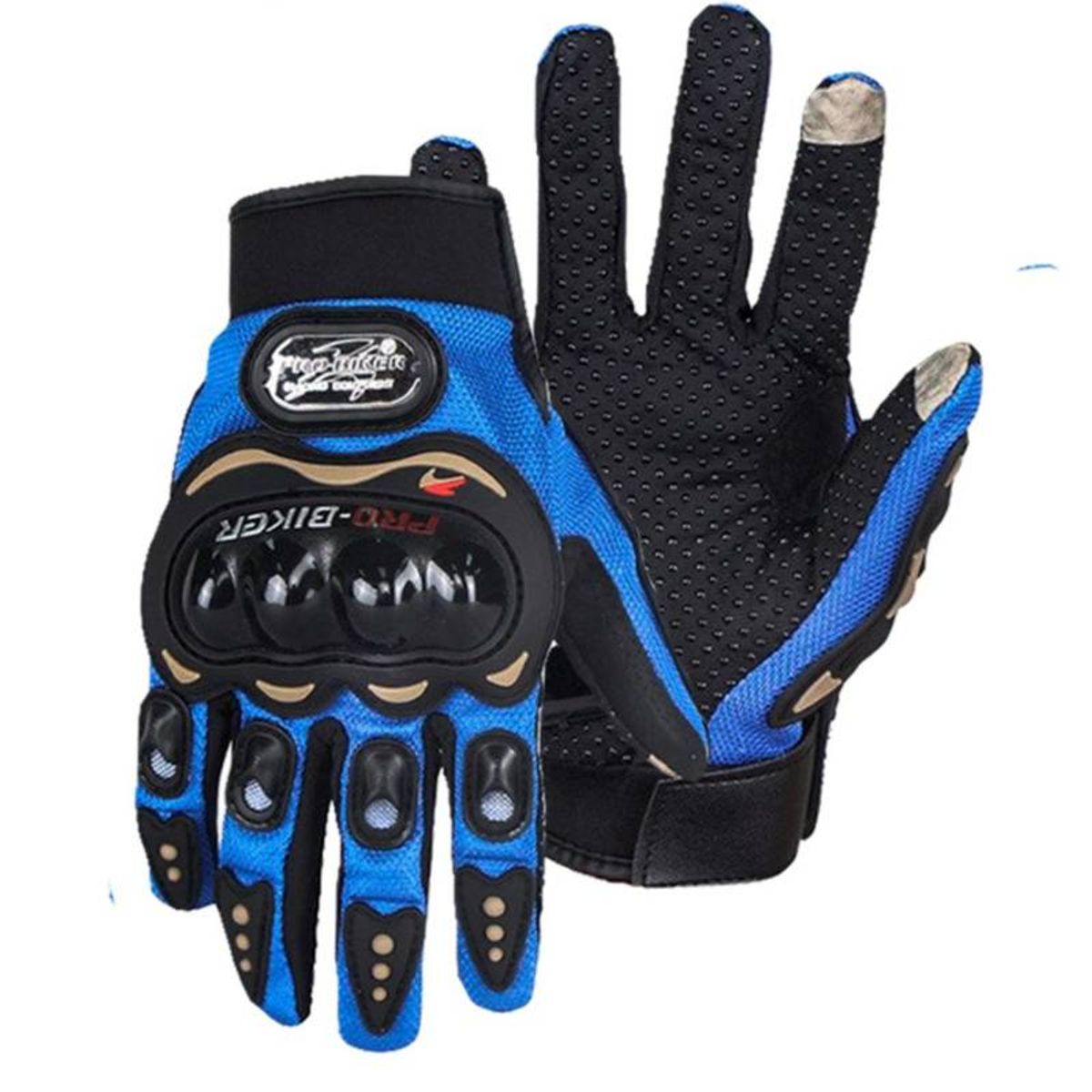 GENERICO - GUANTE PARA MOTO PROBIKER AZUL TALLA M