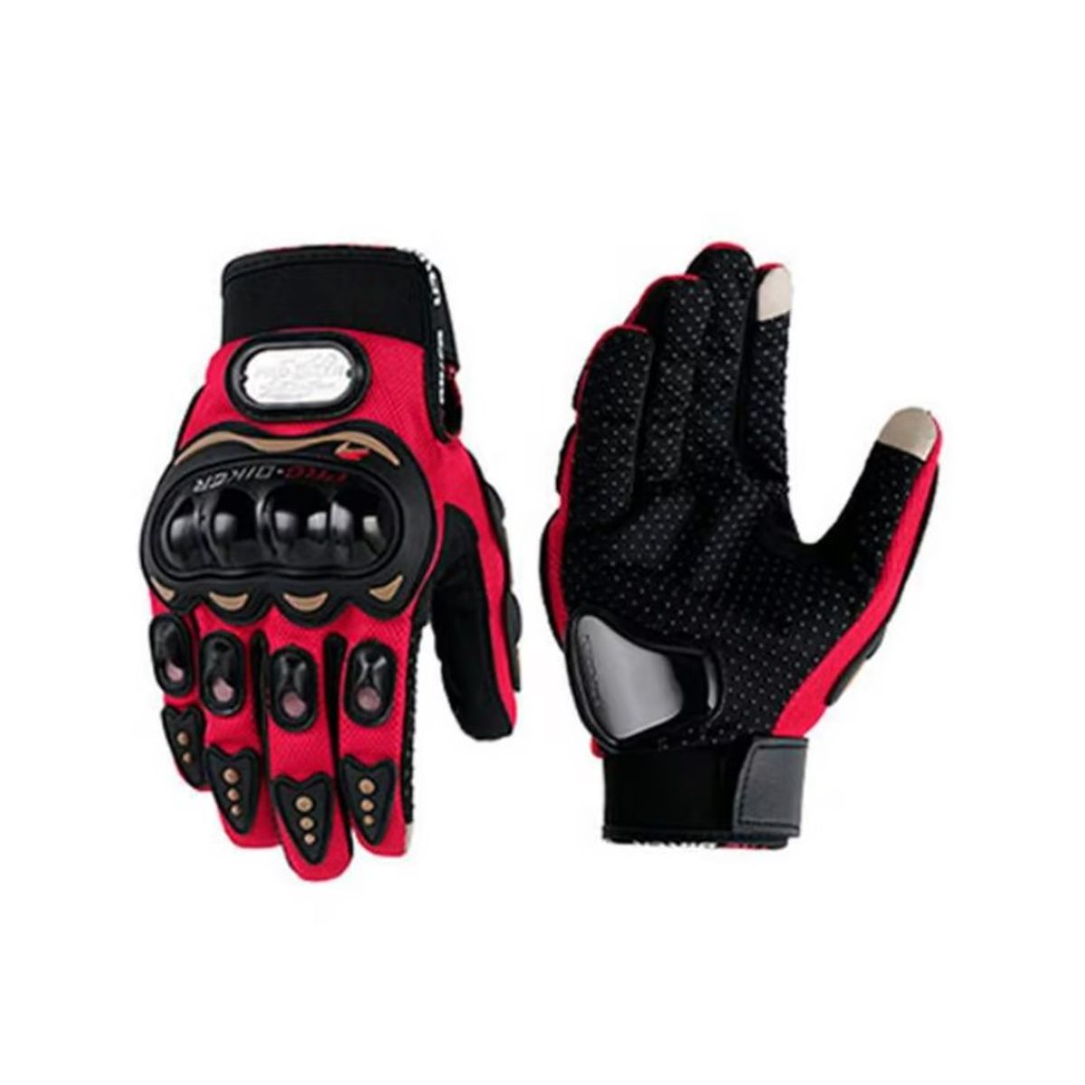 GENERICO - GUANTE PARA MOTO PROBIKER ROJO TALLA M