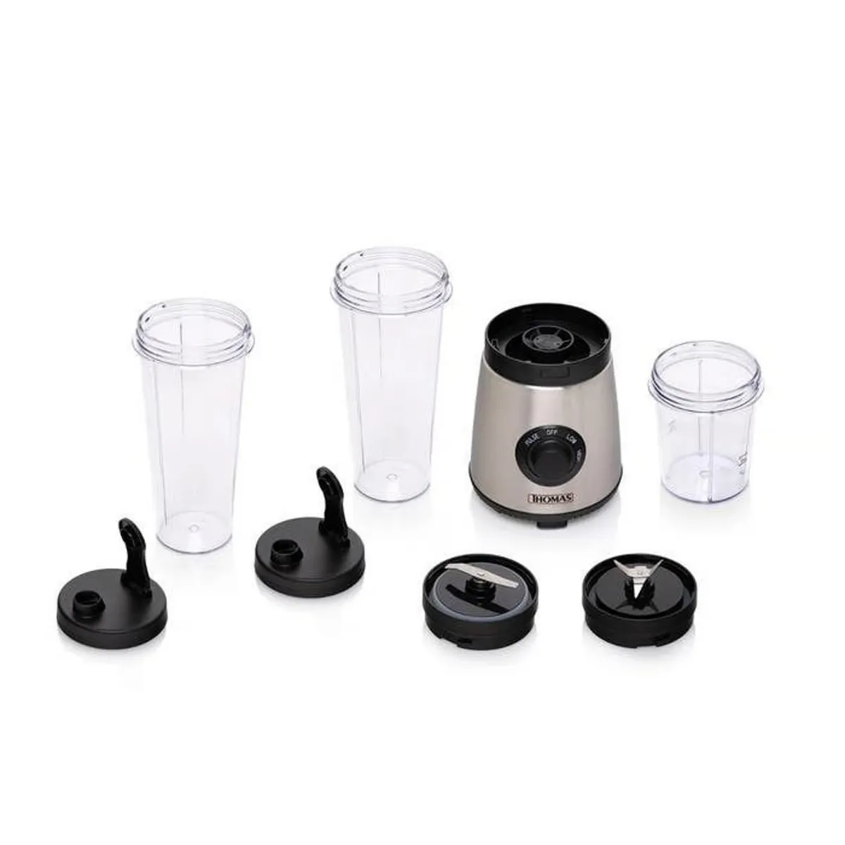 THOMAS - Licuadora Personal THOMAS 600ml TH-300PB Plateado