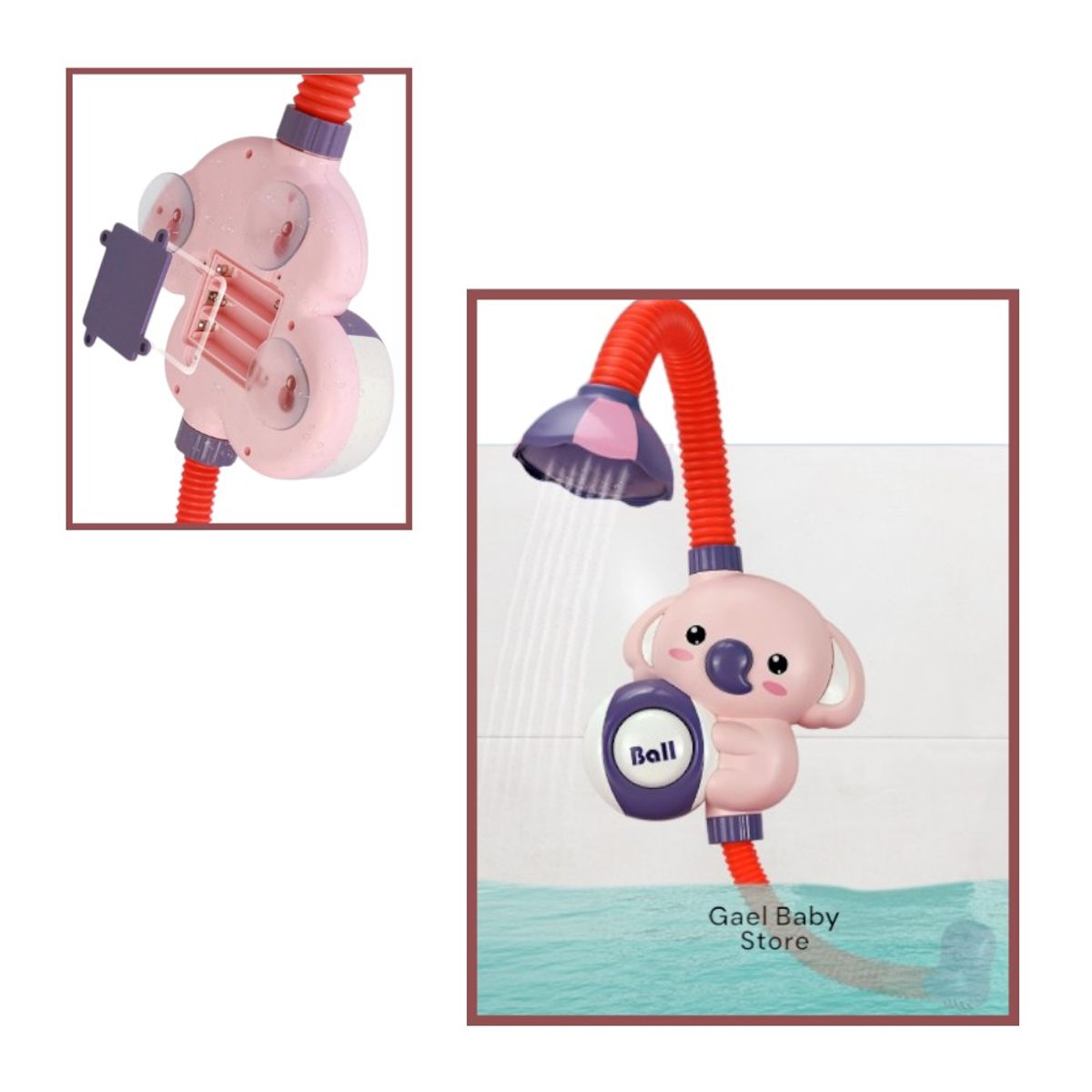 GENERICO - JUGUETE DUCHA PORTÁTIL PARA  BEBÉS DISEÑO KOALA