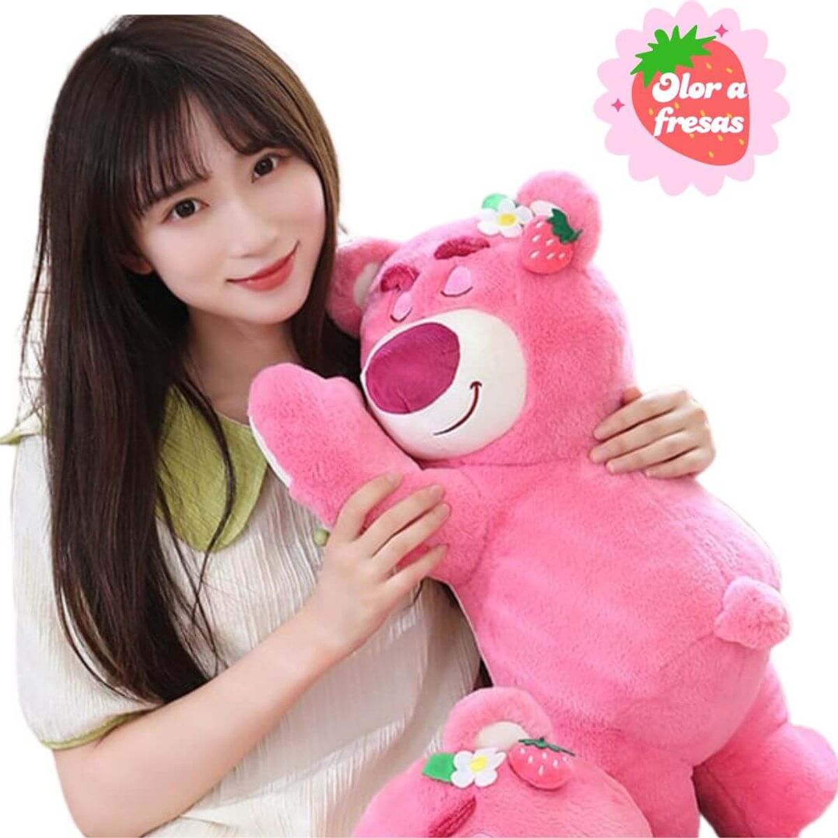 GENERICO - Peluche Lots Dormilon Perfumado Olor a Fresas - Mide 55 cms