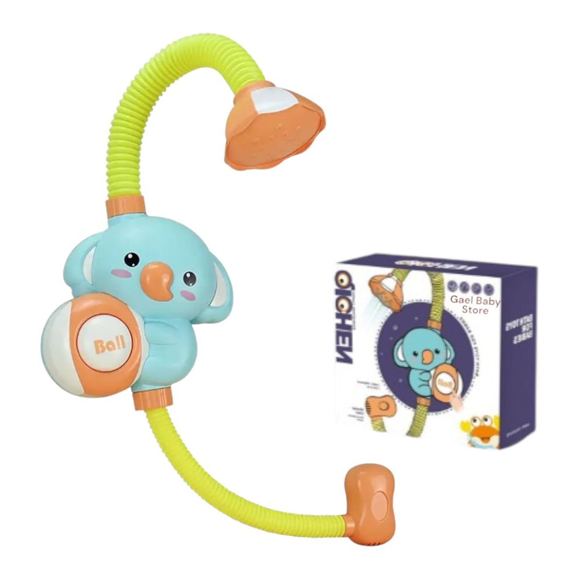 GENERICO - JUGUETE DUCHA PORTÁTIL PARA  BEBÉS DISEÑO KOALA COLOR CELESTE