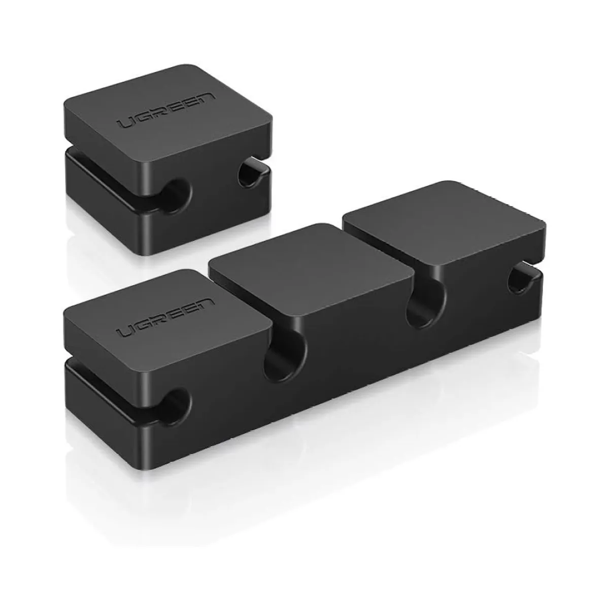 UGREEN - Ugreen Organizador de Cables 3+1 autoadhesivo Negro LP208 - 70585